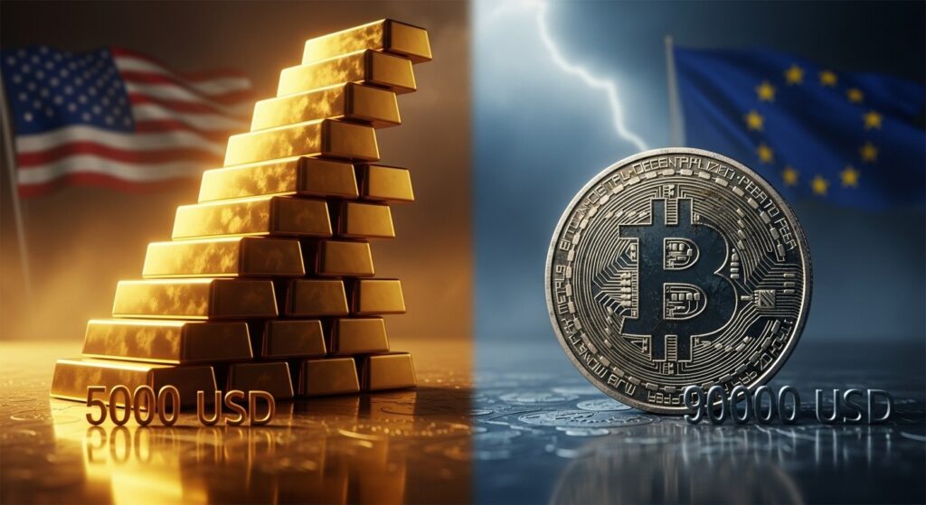 InfoCryptofr   Lor vers 5000 $ et Bitcoin à 90000 $  Analyse Macro