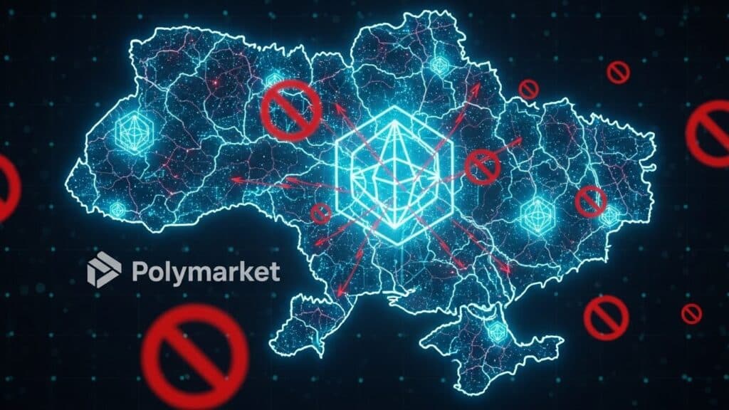 InfoCryptofr   LUkraine Bloque Polymarket  Régulation et Paris Géopolitiques