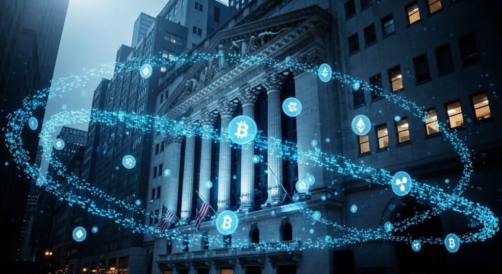 InfoCryptofr   NYSE Lance le Trading 247 via Blockchain