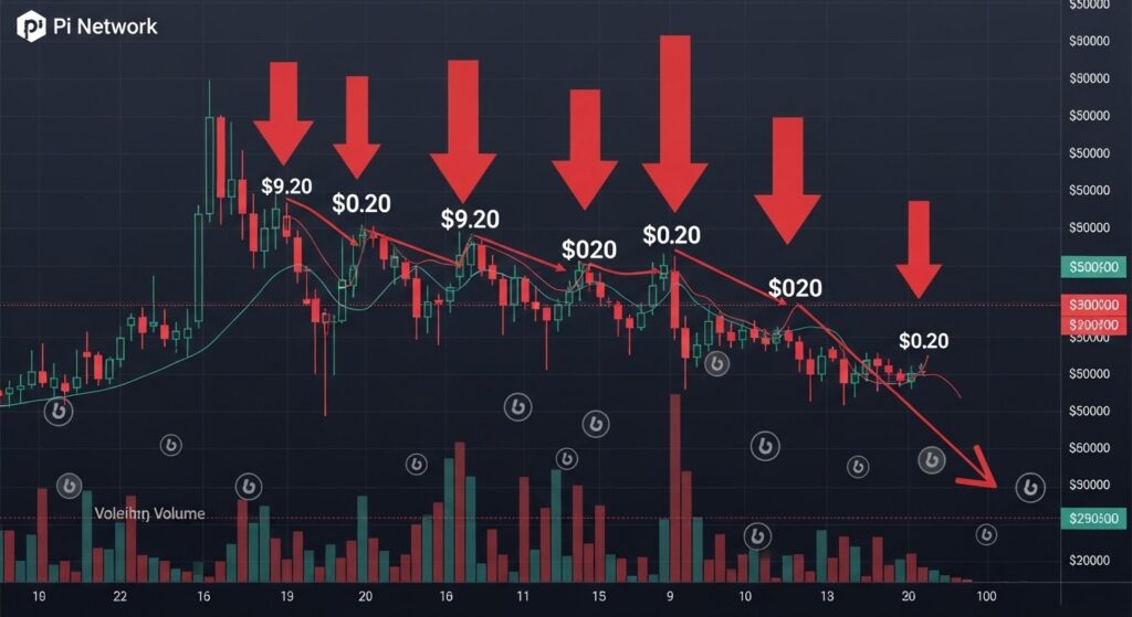 InfoCryptofr   Pi Network Vers un Nouveau Plus Bas Historique 