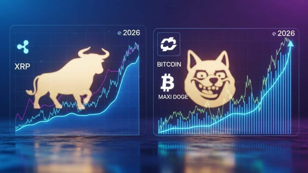 InfoCryptofr   Prédictions Prix XRP Bitcoin Hyper et Maxi Doge Fin 2026