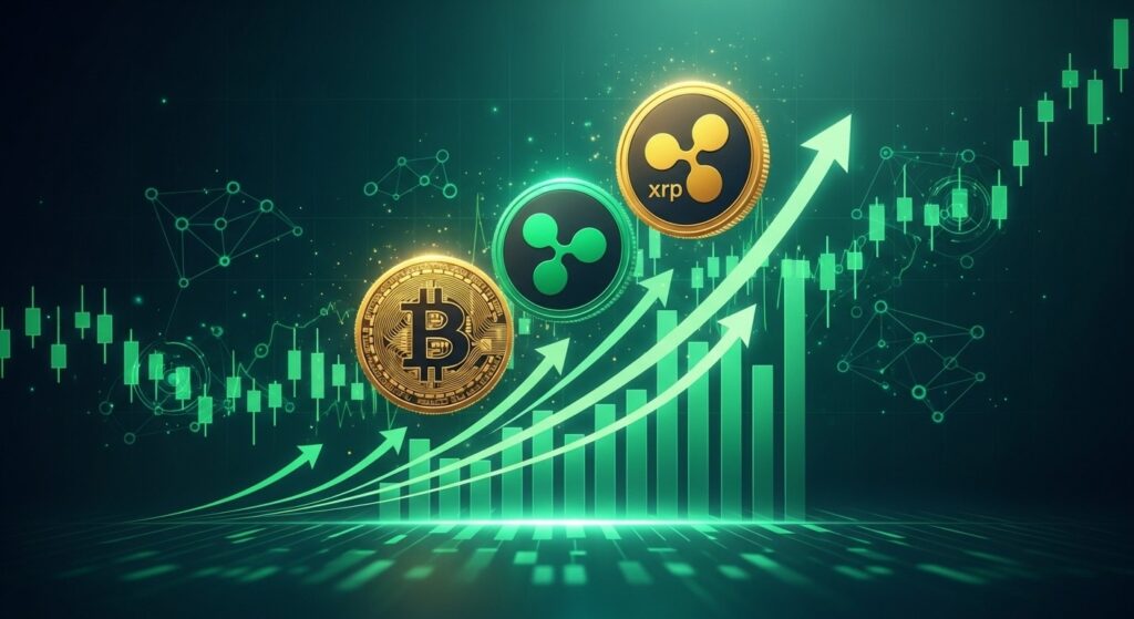 InfoCryptofr   Rebond Crypto  Bitcoin et XRP en Forte Hausse