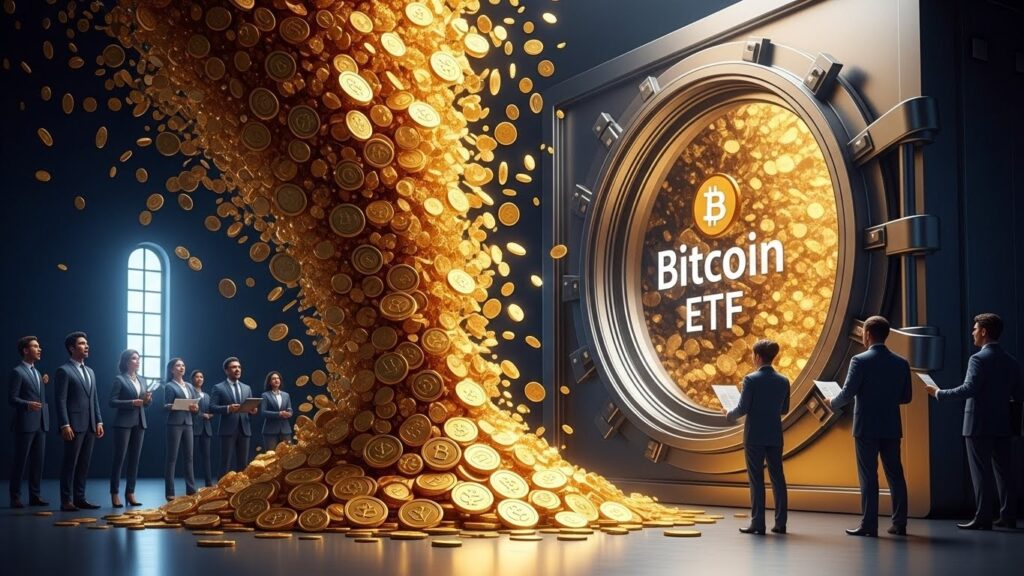 Rebond des ETF Bitcoin US avec 355M$ d’Inflows - InfoCrypto.fr InfoCryptofr Rebond des ETF Bitcoin US avec 355M$ dInflows