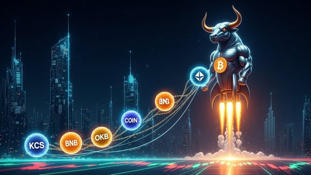 InfoCryptofr   Rebond des Exchange Tokens avec Bitcoin