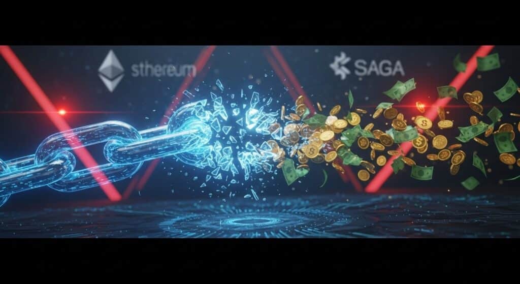 InfoCryptofr   Saga EVM Exploitée  7M$ Perdus et Chaîne Pausée