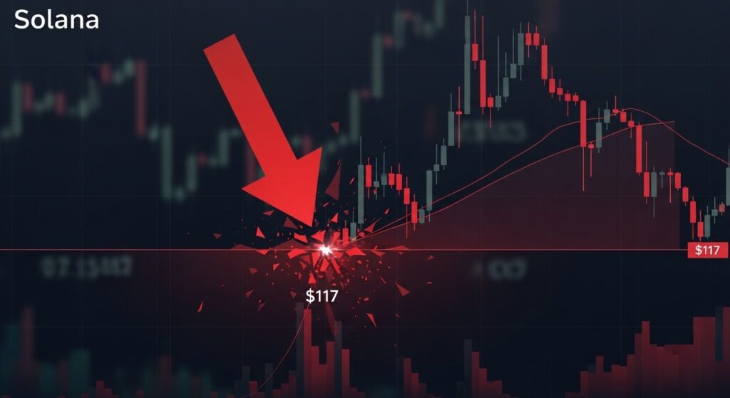 InfoCryptofr   Solana Prix Menacé Sous les 117 $