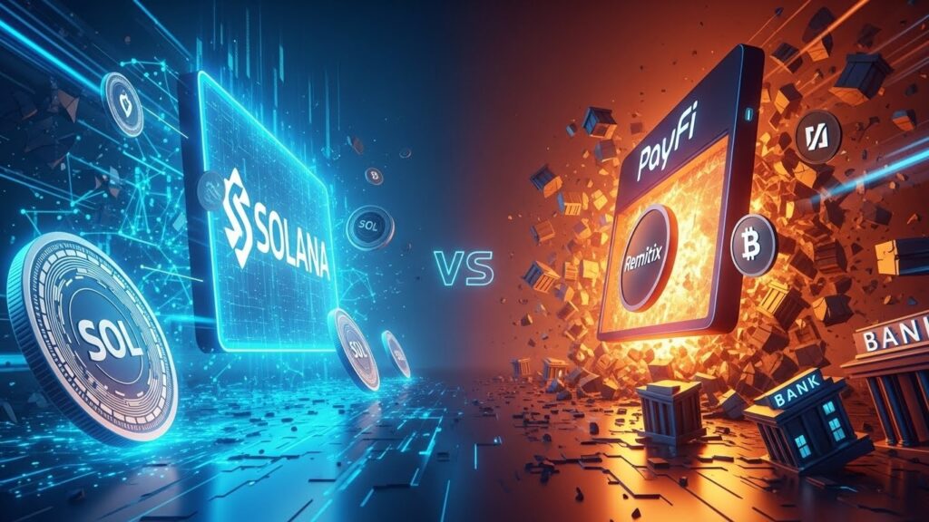 InfoCryptofr   Solana vers 200 $ mais Remittix menace 