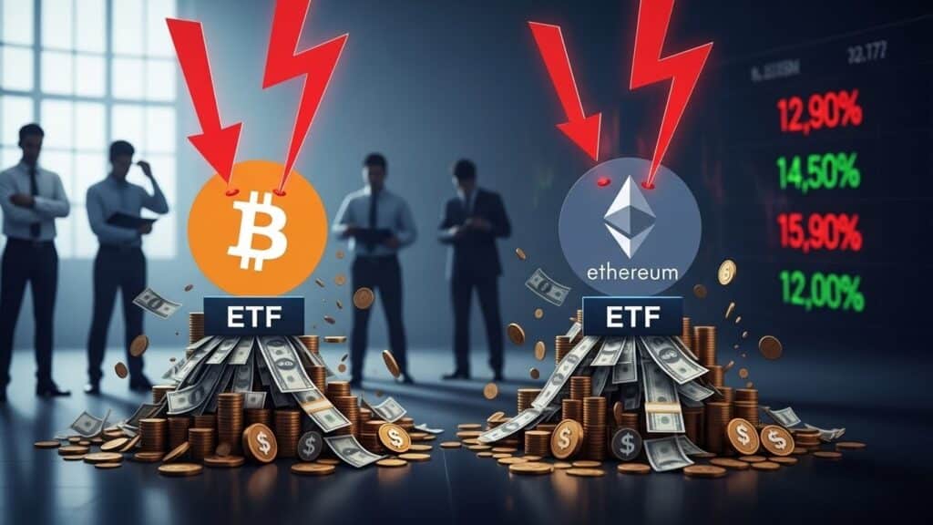 InfoCryptofr   Sorties Massives des ETF Bitcoin  138 Md$ en 4 Jours