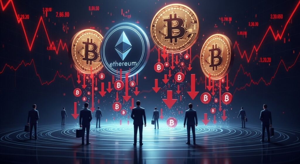 Sorties Massives des ETF Bitcoin et Ethereum en 2026 - InfoCrypto.fr InfoCryptofr Sorties Massives des ETF Bitcoin et Ethereum en 2026