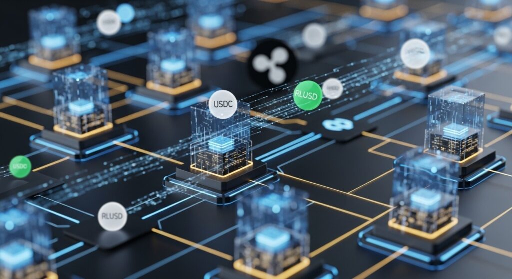 InfoCryptofr   Stablecoins Devant XRP pour les Règlements Mondiaux