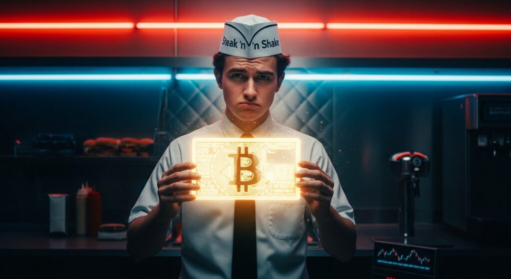 InfoCryptofr   Steak n Shake Lance des Bonus Bitcoin pour Ses Employés