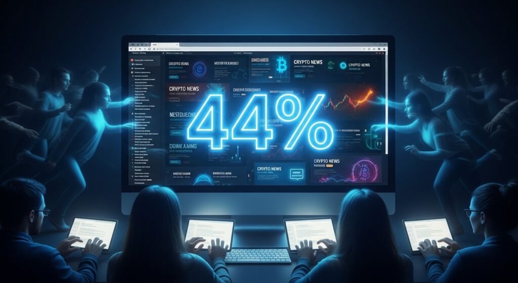 InfoCryptofr   Traffic Direct Domine les Médias Crypto US