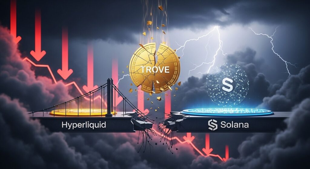 InfoCryptofr   Trove Token Chute de 95 Après Pivot Vers Solana