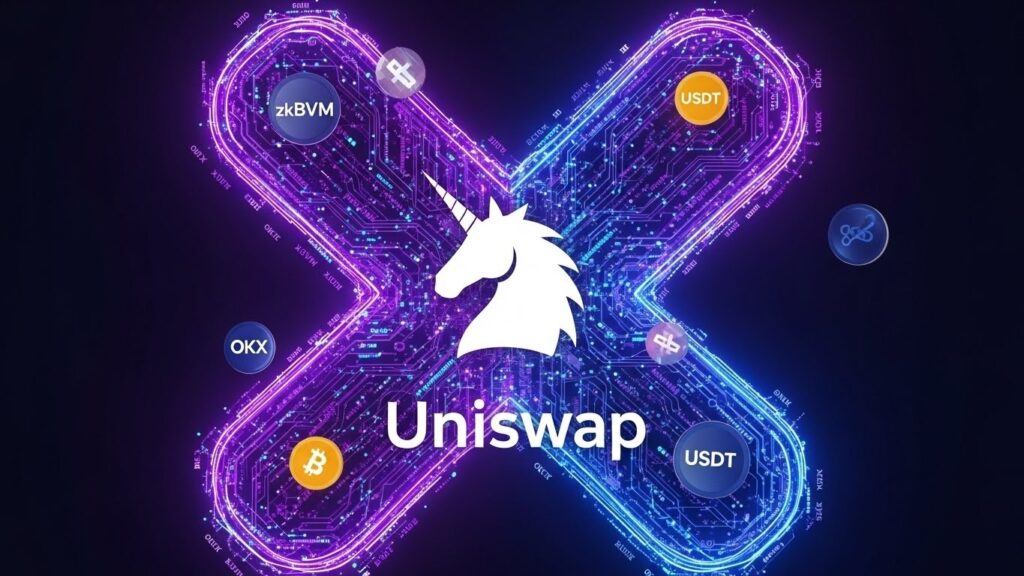 InfoCryptofr   Uniswap Arrive sur X Layer dOKX Sans Frais dInterface