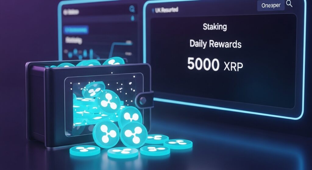 InfoCryptofr   XRP en Baisse  Gagner 5000 XRP par Jour avec DogeStaking