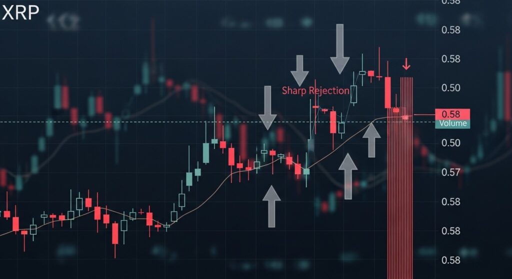 InfoCryptofr   XRP Rally Échoue  Tendance Baissière Persiste