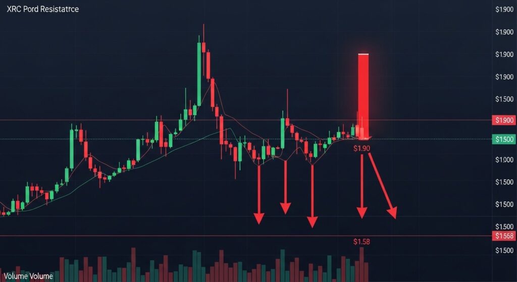 InfoCryptofr   XRP Va t il Encore Baisser  Pression Vendeuse à 190 $