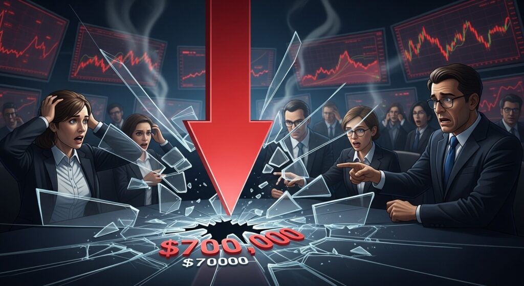 InfoCryptofr   Bitcoin à 70 000 $  Panique chez les Institutionnels 