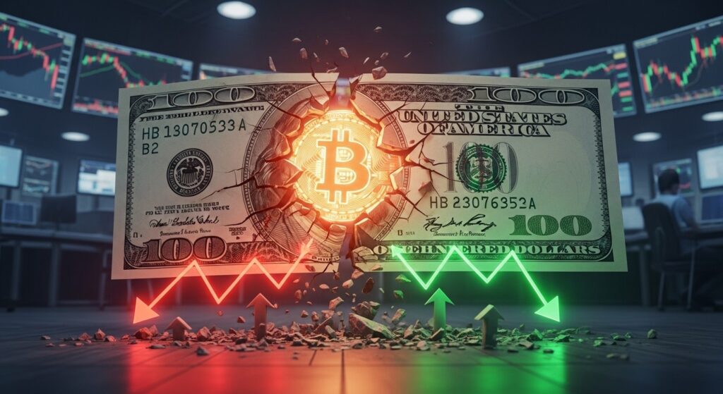 InfoCryptofr   Bitcoin et Dollar  Le Short Squeeze qui Peut Tout Changer