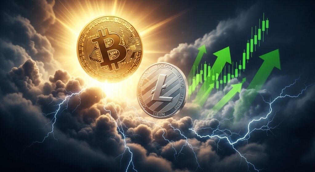 InfoCryptofr   Bitcoin et Litecoin mènent la reprise crypto