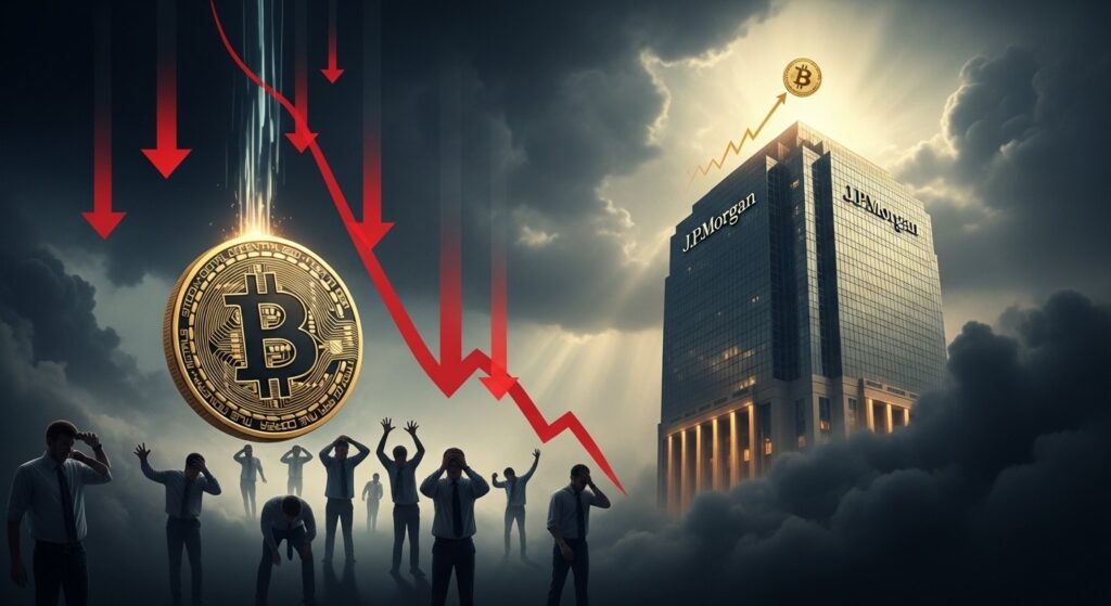 InfoCryptofr   Bitcoin  Peur Extrême JPMorgan Reste Optimiste