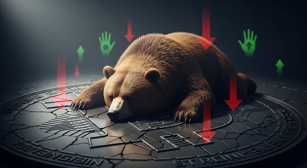 InfoCryptofr   Bitcoin  Pression Vendeuse Presque Épuisée