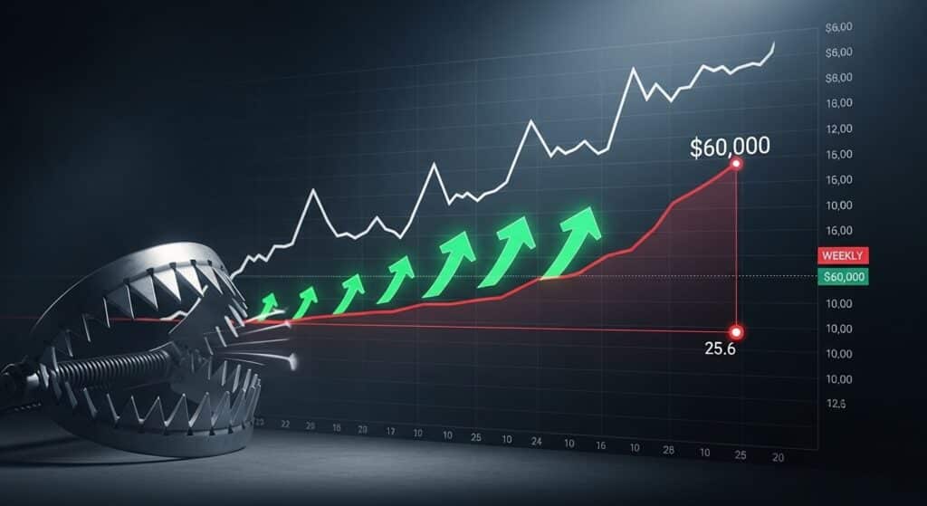 InfoCryptofr   Bitcoin  RSI Hebdomadaire Historique Bas  Bear Trap 
