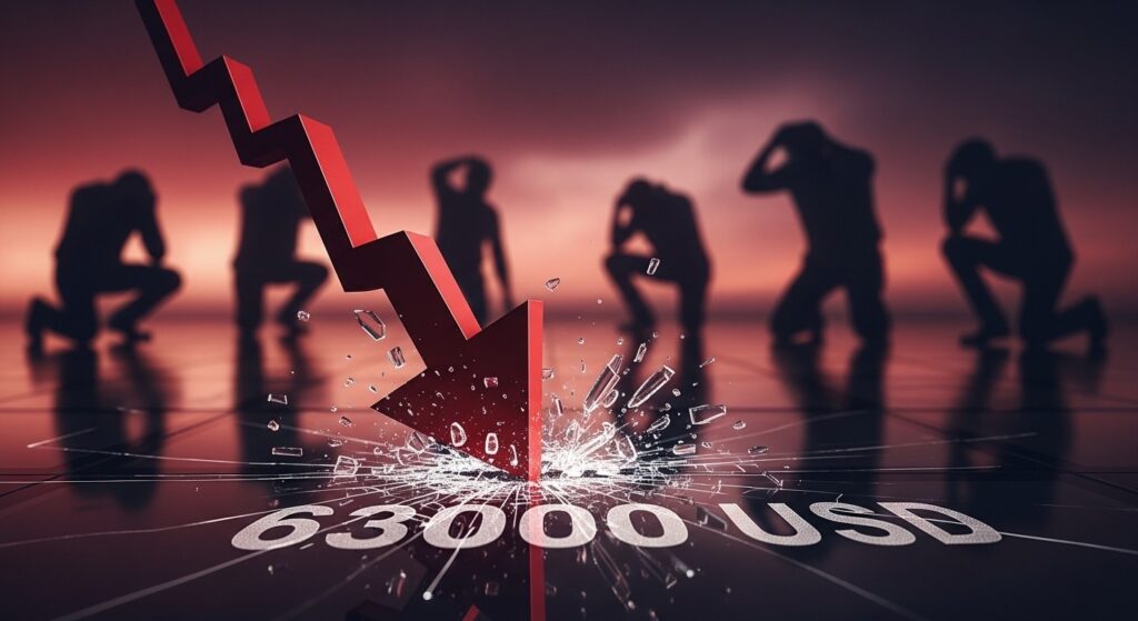 InfoCryptofr   Bitcoin Sous 63000 $  Peur Extrême Secoue le Marché