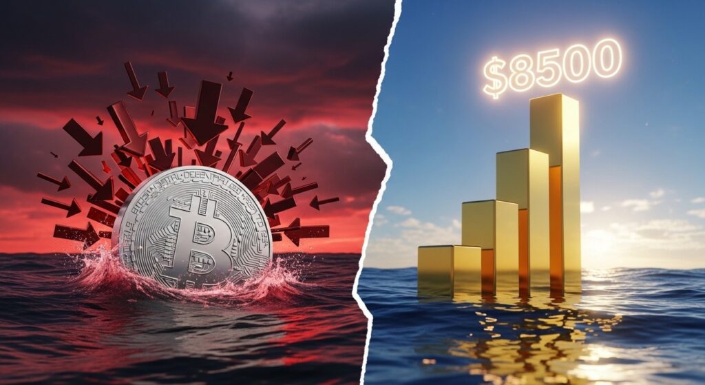 InfoCryptofr   Bitcoin Survendus vs Or à 8500 $  Choc JPMorgan