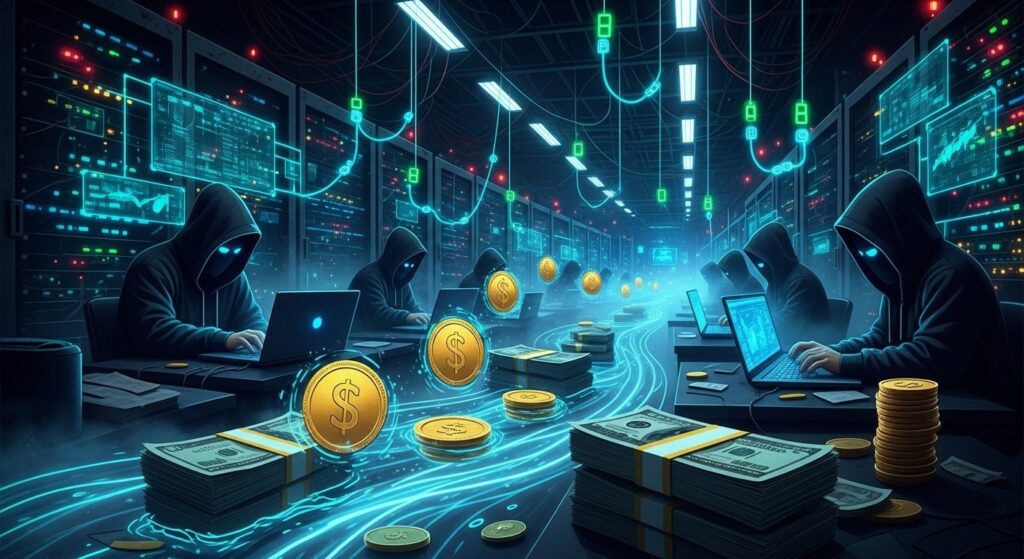 InfoCryptofr   Blanchiment Crypto  Explosion à 82 Milliards en 2025