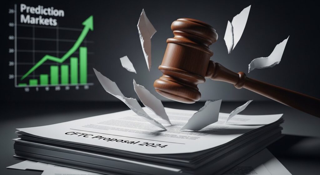 InfoCryptofr   CFTC Retire Proposition Interdiction Marchés Prédiction
