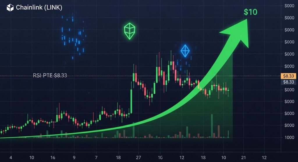 InfoCryptofr   Chainlink vers 10 $  RSI survendu annonce rebond
