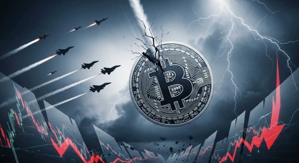 InfoCryptofr   Chute Crypto si USA frappent lIran 