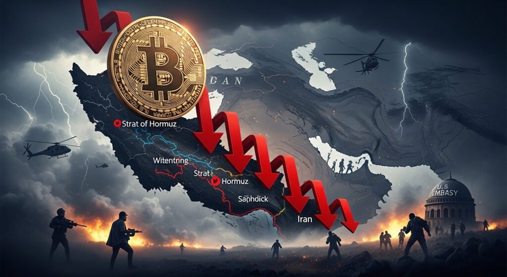 InfoCryptofr   Chute Crypto  Tensions USA Iran Font Plonger BTC