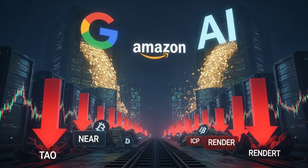 InfoCryptofr   Chute de 20 des AI Cryptos  Big Tech inquiète