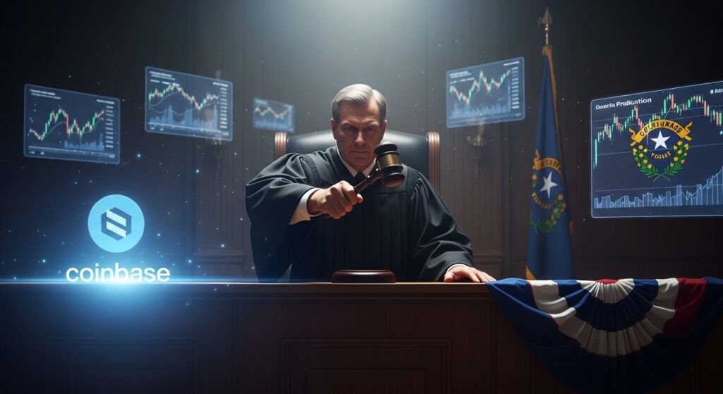 InfoCryptofr   Coinbase Remporte Victoire Précoce Face au Nevada