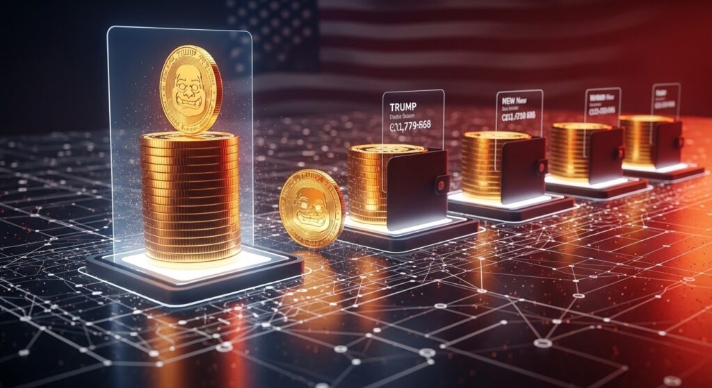 InfoCryptofr   Créateurs Memecoin TRUMP  Transfert de 105 M$ Décrypté