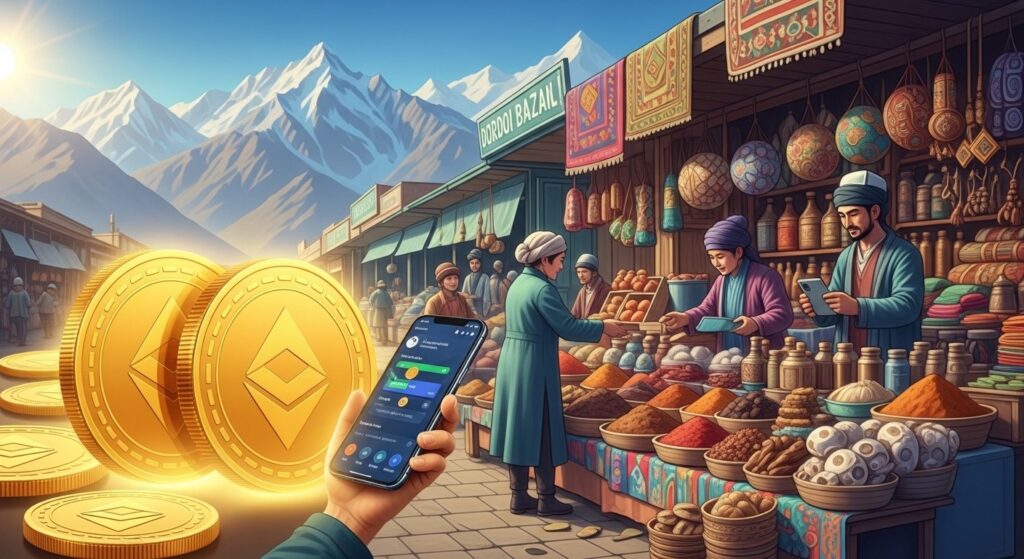 InfoCryptofr   Crypto  Kirghizistan dépasse son plus grand bazar en impôts