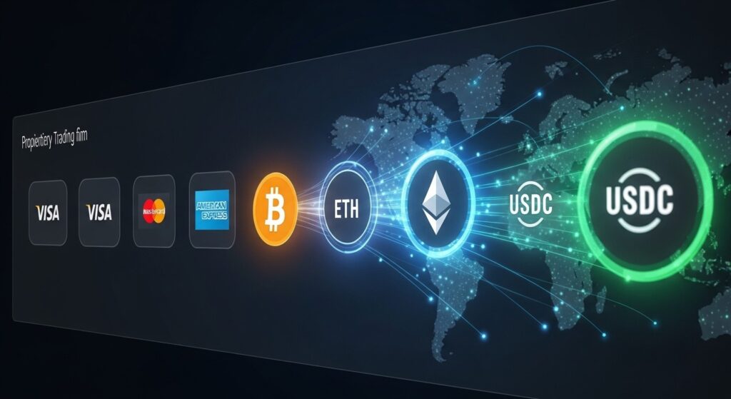 InfoCryptofr   Du Paiement Carte au Crypto  PropShopTrader Scale Mondial