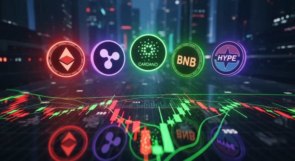 InfoCryptofr   ETH XRP ADA BNB HYPE  Signaux Mixtes en 2026
