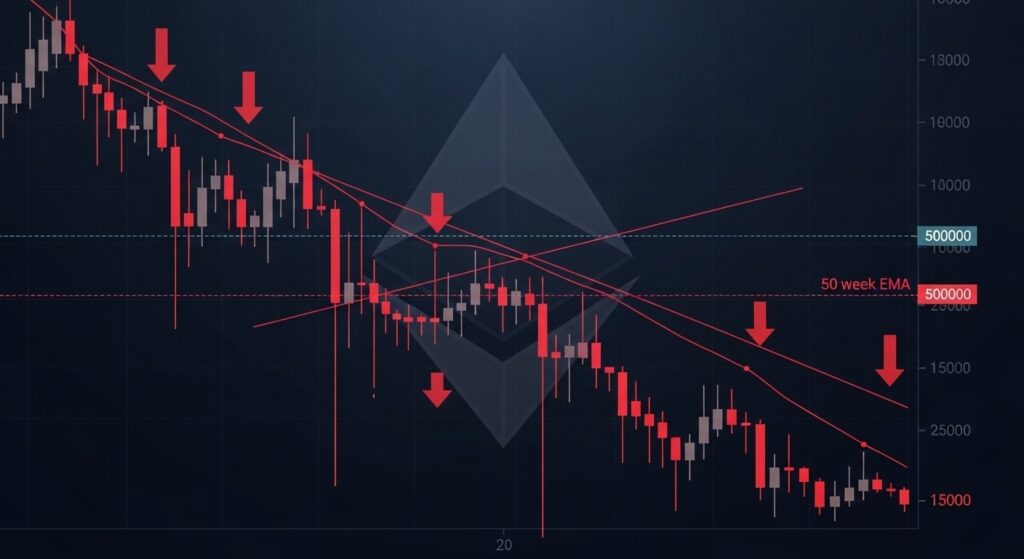InfoCryptofr   Ethereum Death Cross  Vers un Crash en 2026 
