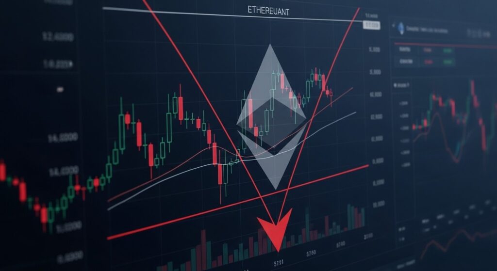 Ethereum : Risque de Chute sous le Pennant Baissier - InfoCrypto.fr InfoCryptofr Ethereum Risque de Chute sous le Pennant Baissier