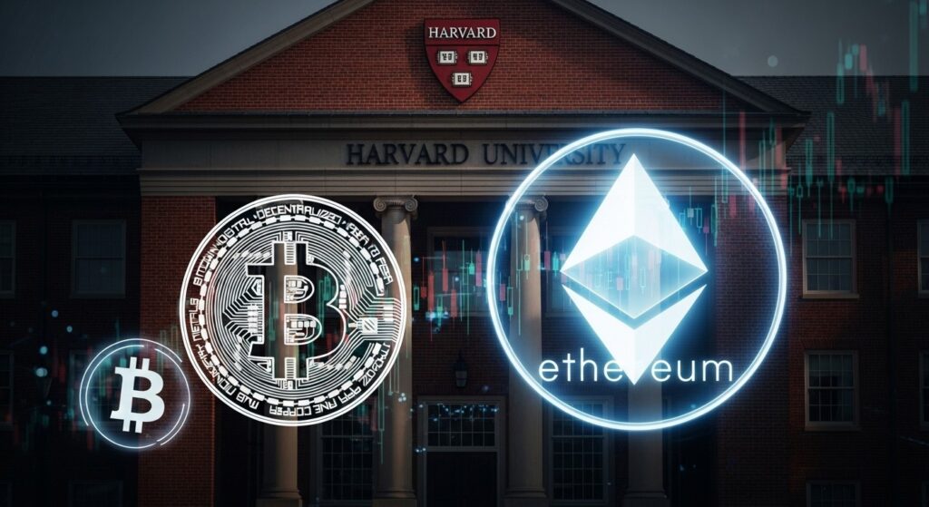 InfoCryptofr   Harvard Rééquilibre ses Investissements Crypto  Moins de Bitcoin Plus dEther