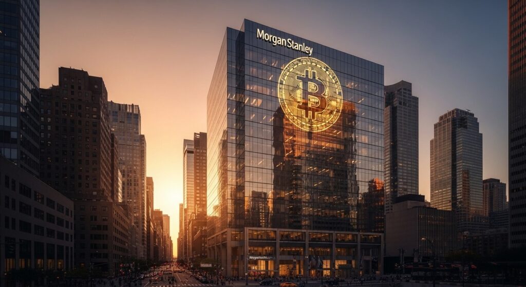 InfoCryptofr   Morgan Stanley Lance Bitcoin In House