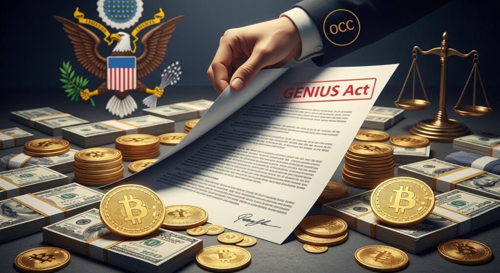InfoCryptofr   OCC Dévoile le Règlement GENIUS Act pour Stablecoins