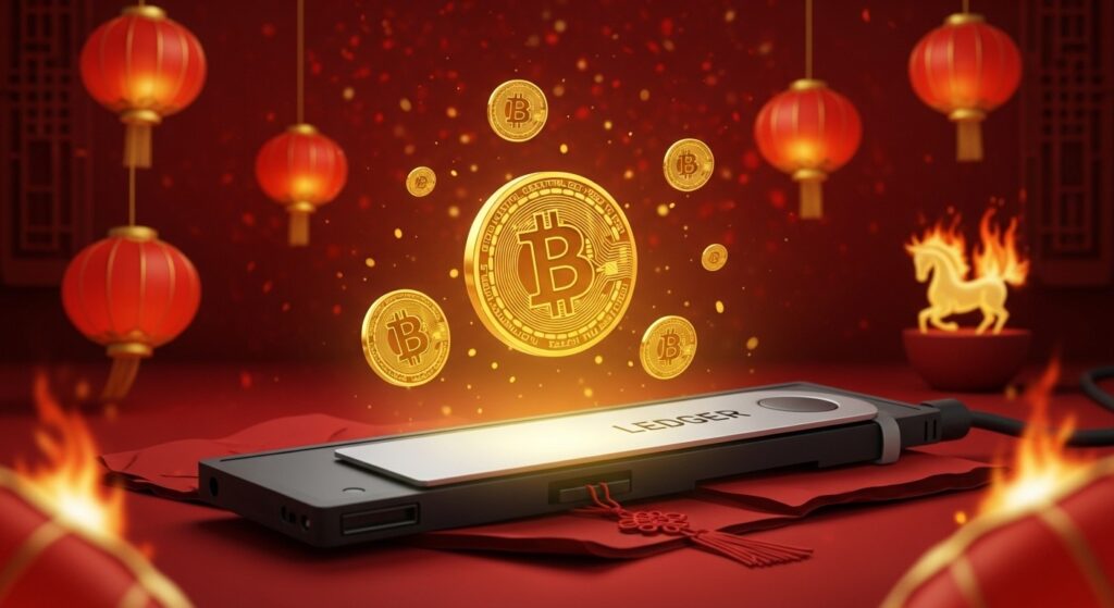 InfoCryptofr   Offre Ledger  Bonus BTC Jusquà 80$ pour le Nouvel An Chinois