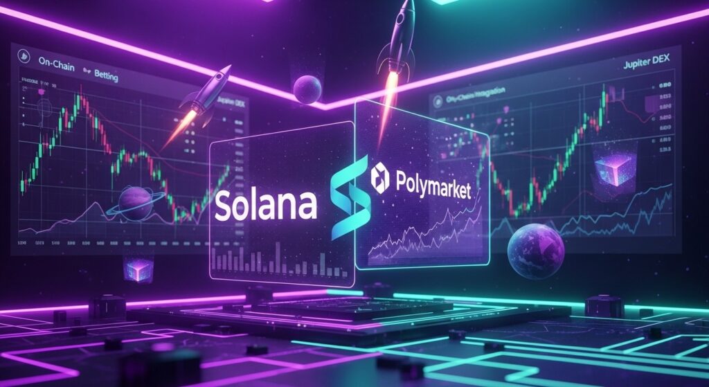 InfoCryptofr   Polymarket Arrive sur Solana via Jupiter