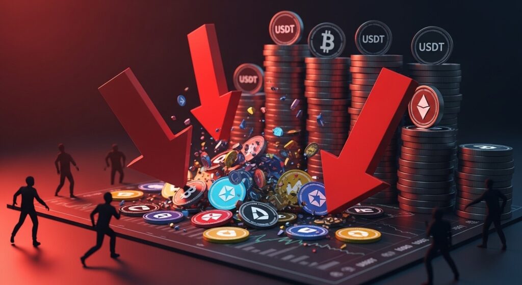InfoCryptofr   Pression de Vente Record sur les Altcoins en 2026
