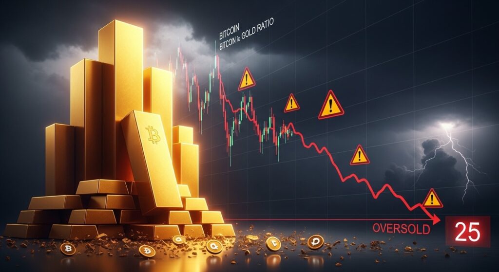 InfoCryptofr   Ratio Bitcoin Or  Signal dAlerte Historique