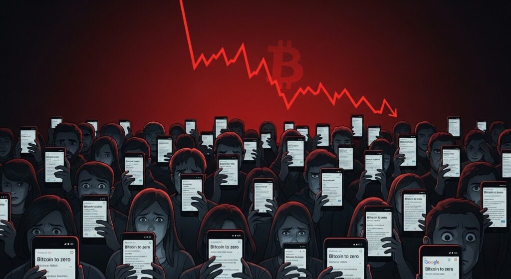 InfoCryptofr   Recherches Bitcoin à Zéro Explosent aux USA